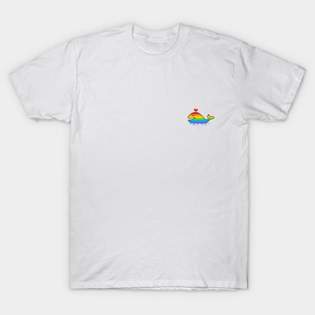 Whale Rainbow Pride Shirt, LGBTQ, Gay Shirt, Lesbian Shirt, Gift for Gay Lesbian, Queer Pride Month T-Shirt by InfiniTee Design